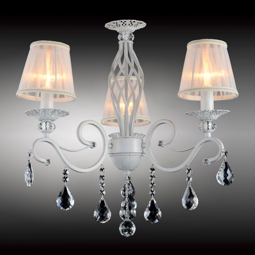 OML-79103-03 OMNILUX подвесная люстра Belluno, белая с золотой патиной, E14*3*40W