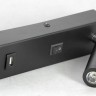 LSP-8242 LUSSOLE LGO черное светодиодное бра для чтения Cozy, с выключателем и USB-портом, 4W, 3000K