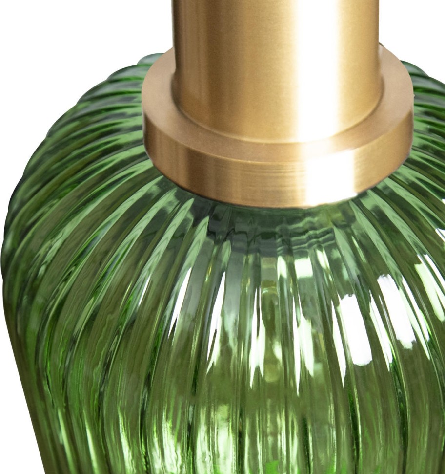 2072-A+BR LOFT IT Iris зеленый подвесной светильник E27*1*60W, латунь, 15см диаметр