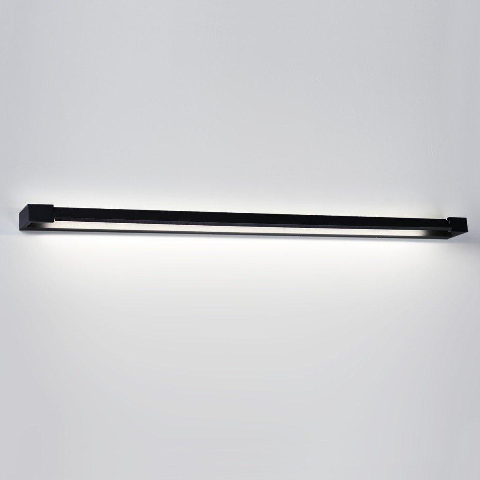 3888/36WL Odeon Light черный поворотный настенный светодиодный влагозащищенный светильник ARNO, IP44, 36W, 4000K, 2700Lm, 120см