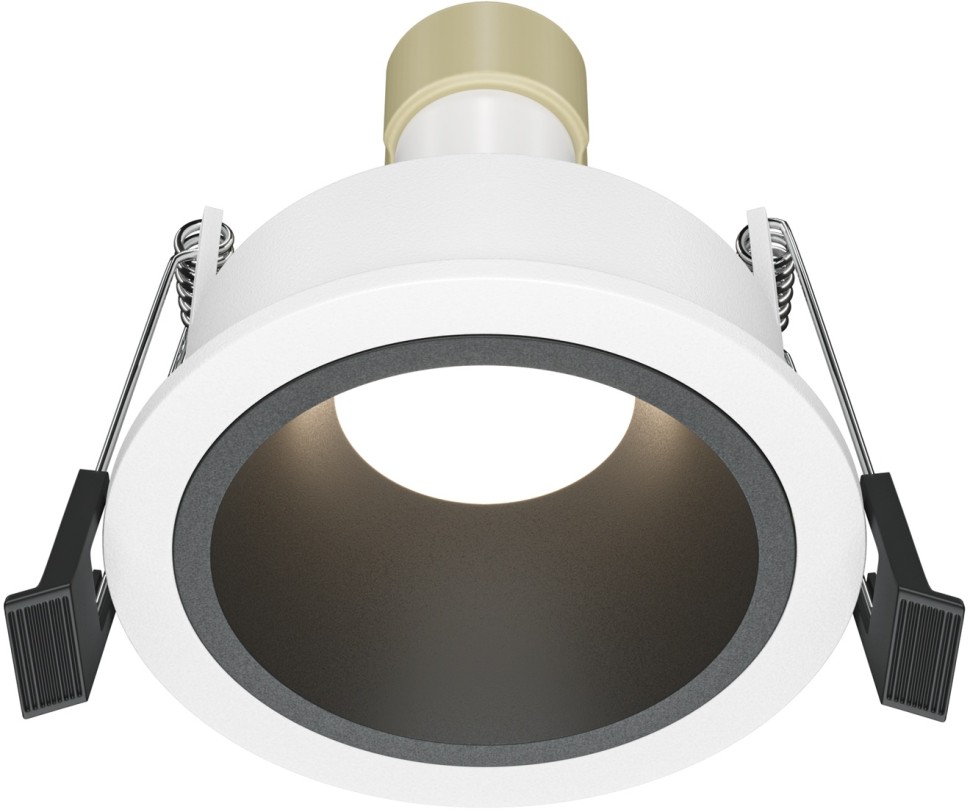 DL126-GU10-WB Maytoni Technical Share Черно-белый встраиваемый влагозащищенный светильник, IP54, GU10*1*10W