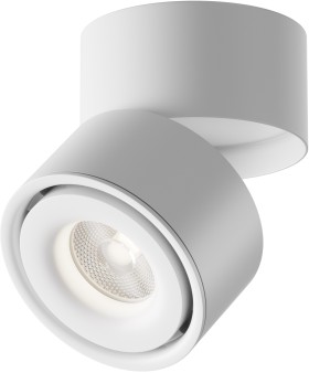 C084CL-15W4K-W Maytoni Technical Накладной белый светодиодный светильник Yin диаметр 100мм, 4000K, 1x15Вт, 24°