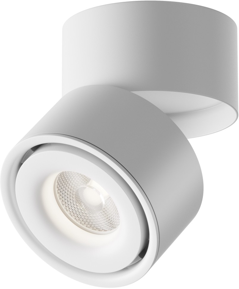 C084CL-15W4K-W Maytoni Technical Накладной белый светодиодный светильник Yin диаметр 100мм, 4000K, 1x15Вт, 24°