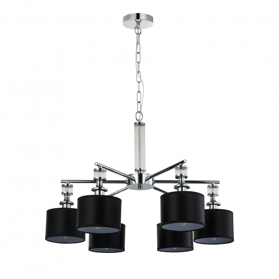 2674-6P Favourite подвесная люстра Archetypus, 6 черных плафонов