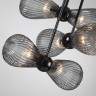 5417/6 ODEON LIGHT EXCLUSIVE Потолочный светильник на штангах Elica, черный хром, дымчатый