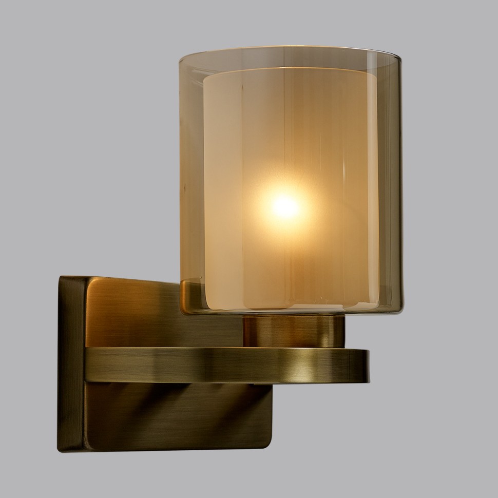 6524/1W LUMION COUNTY бра RIVERLY E27*1*60W, античная латунь, янтарный