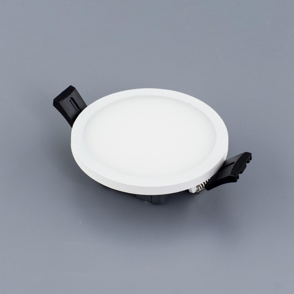 CLD50R080 Citilux Белый встраиваемый светодиодный светильник Омега диммируемый, 8W, 3000k, 640lm, 90мм диаметр