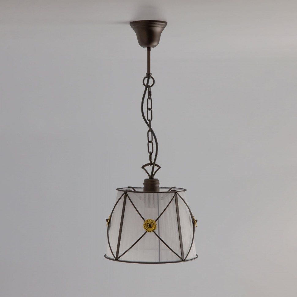 CL409212 CITILUX подвесной светильник Дрезден, венге, белый, 28см диаметр