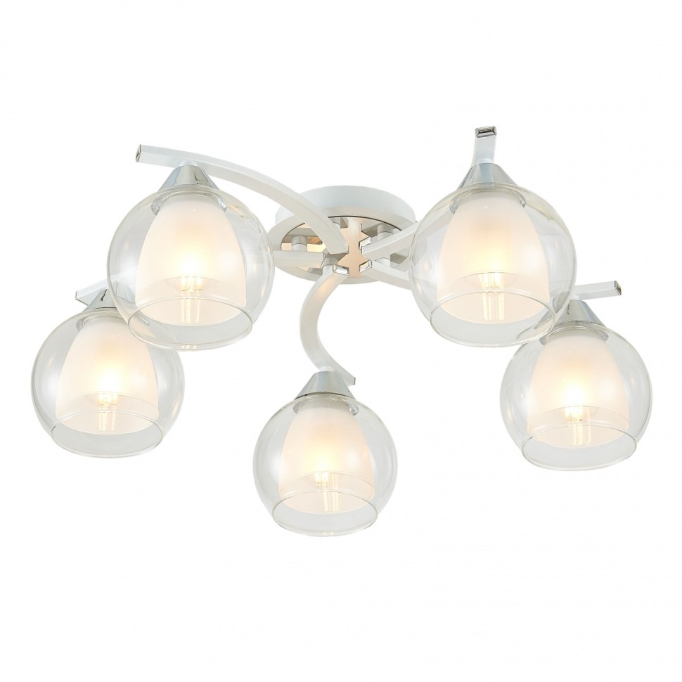 CL152150 Citilux Потолочная люстра Кристи, белая, Е27*5*75W, 54см диаметр