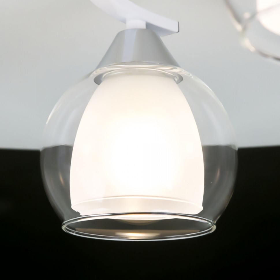 CL152150 Citilux Потолочная люстра Кристи, белая, Е27*5*75W, 54см диаметр