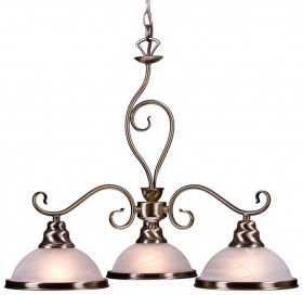 357-503-03 Velante Подвесная люстра, 3 лампы, бронза, белый