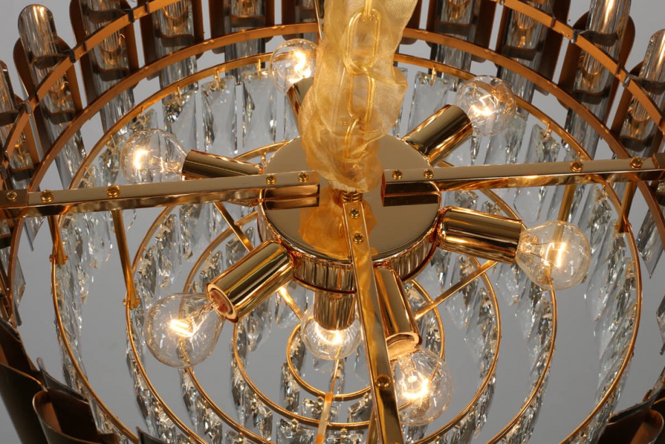 OML-81403-08 Omnilux подвесная люстра Malgrate, хрусталь, золото