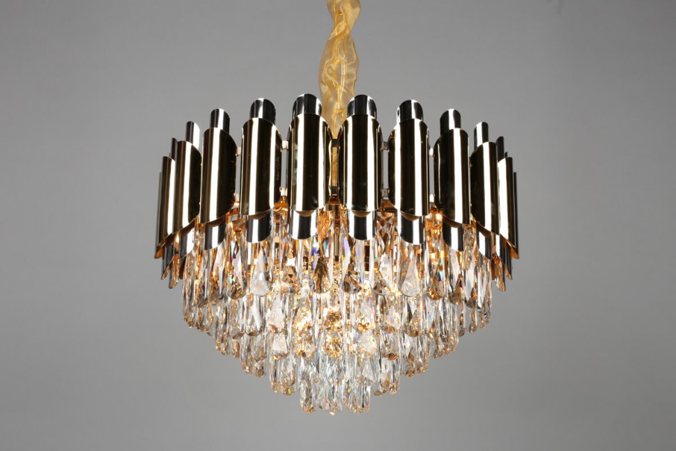 OML-81403-08 Omnilux подвесная люстра Malgrate, хрусталь, золото