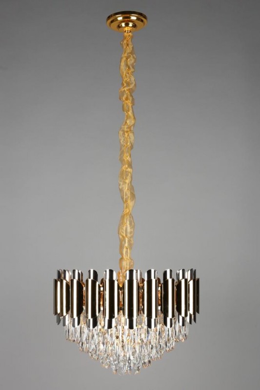 OML-81403-08 Omnilux подвесная люстра Malgrate, хрусталь, золото