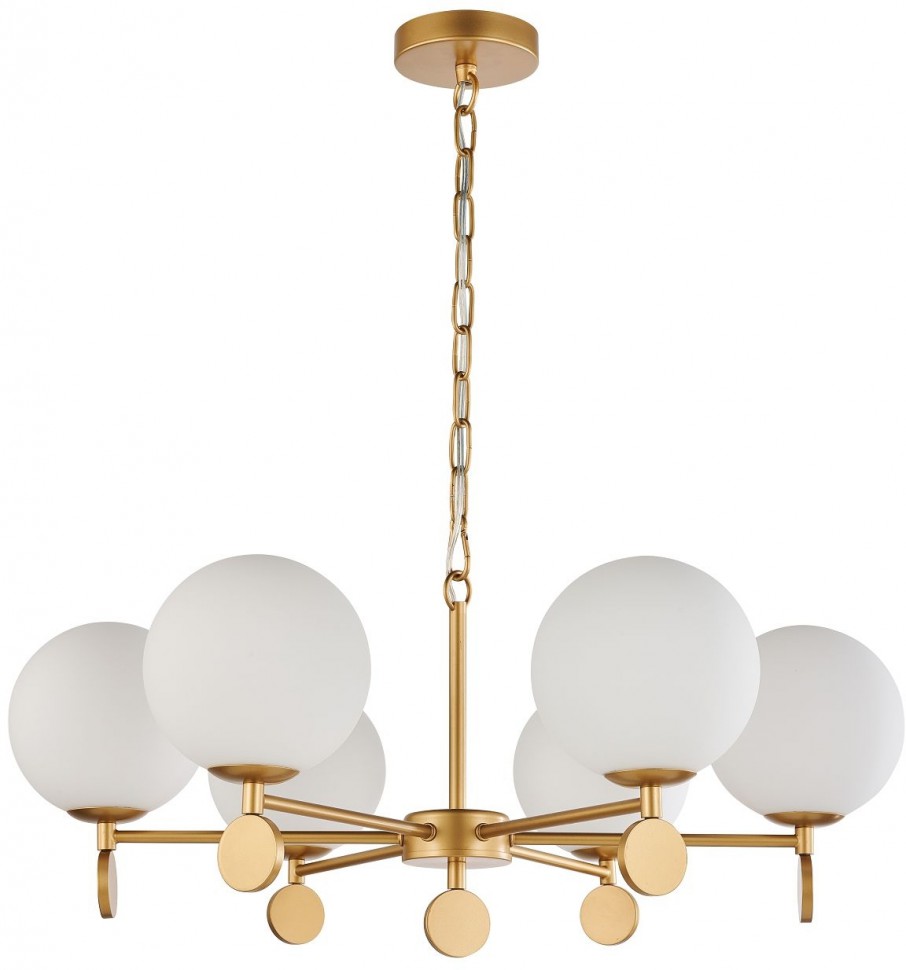2928-6P FAVOURITE подвесная люстра Absolute, золото, 6 плафонов