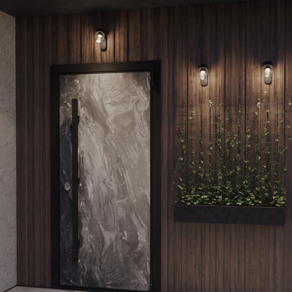 370973 NOVOTECH STREET настенный уличный светильник CAYEN, черный, IP54