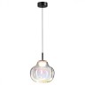 5097/4LB ODEON LIGHT подвесной светодиодный светильник VASO 4W, 4000K, 388Lm, черный, бензиновый, стекло, 16см диаметр