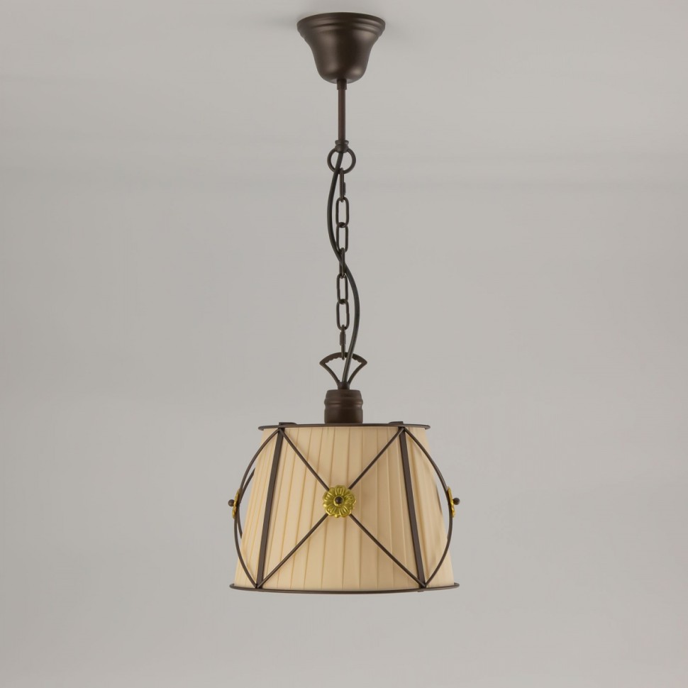 CL409211 CITILUX подвесной светильник Дрезден, венге, бежевый, 28см диаметр