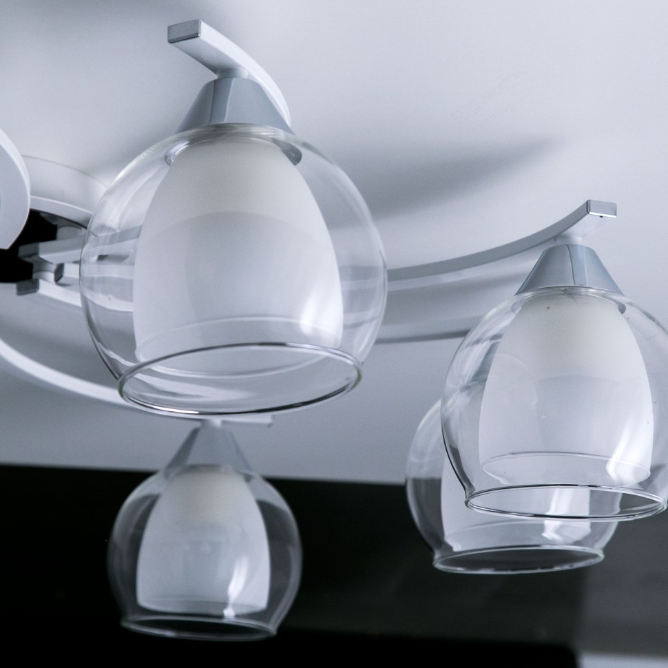 CL152180 Citilux Потолочная люстра Кристи, белая, Е27*8*75W, 79см диаметр