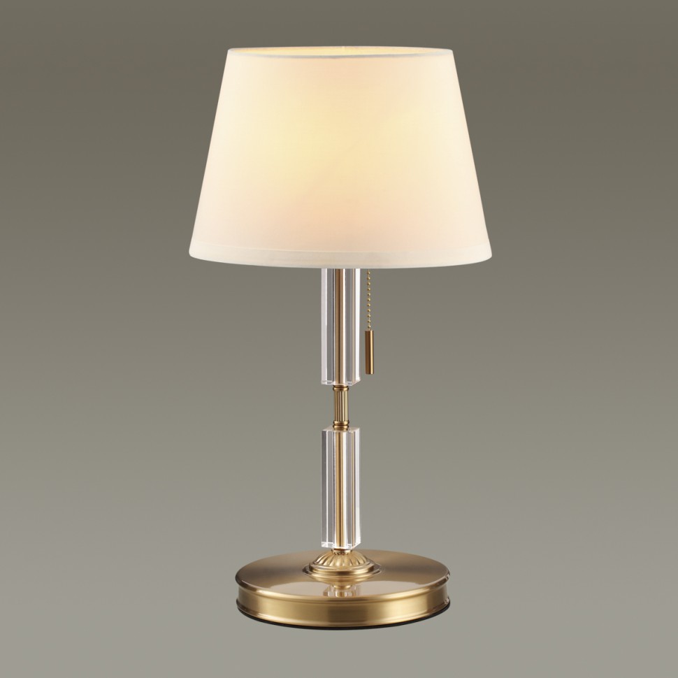 4894/1T ODEON LIGHT EXCLUSIVE настольная лампа LONDON, белый и бронза