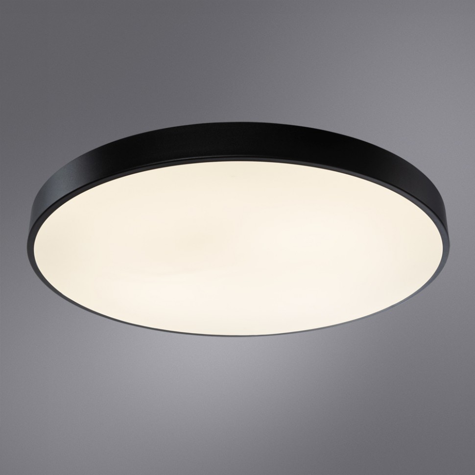 A2673PL-1BK Arte Lamp Arena светодиодный потолочный светильник с пультом, 60см, черно-белый, 80W, 2700-4500K, 8500Lm