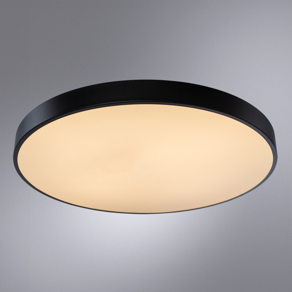 A2673PL-1BK Arte Lamp Arena светодиодный потолочный светильник с пультом, 60см, черно-белый, 80W, 2700-4500K, 8500Lm