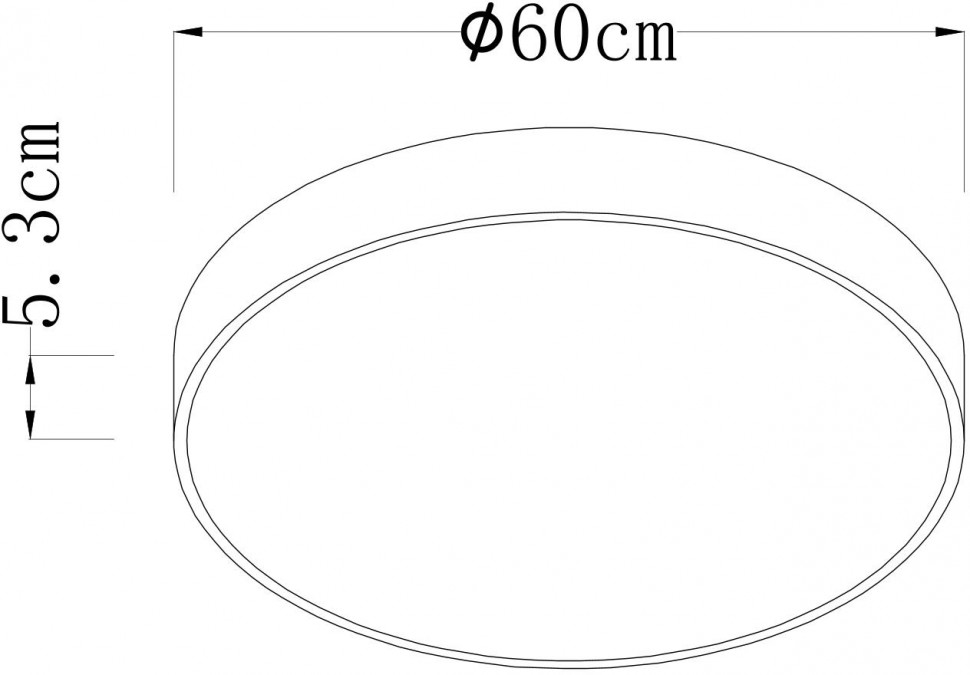 A2673PL-1BK Arte Lamp Arena светодиодный потолочный светильник с пультом, 60см, черно-белый, 80W, 2700-4500K, 8500Lm
