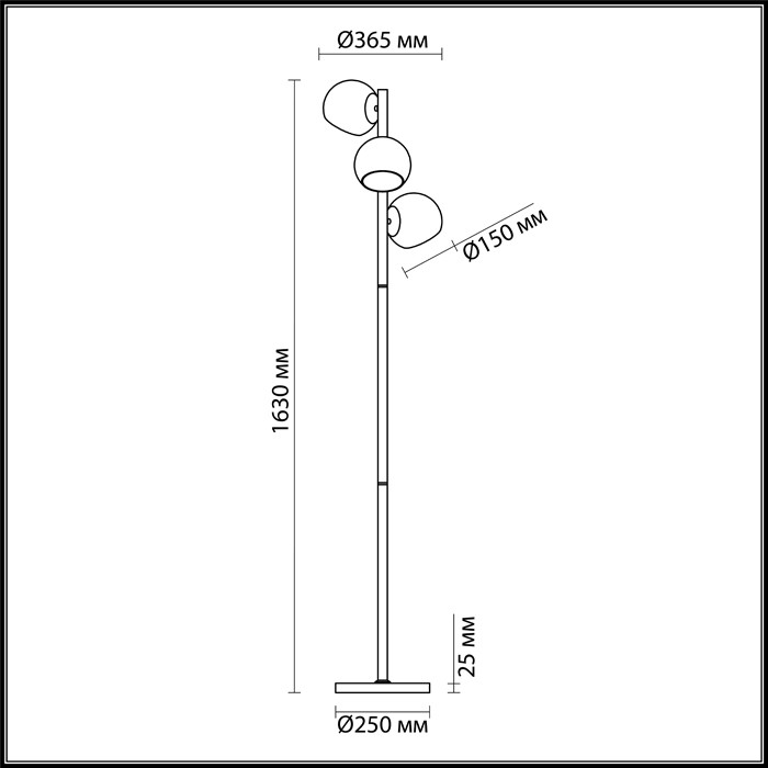 3769/3F Lumion MODERNI торшер Blair 