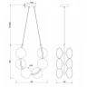 FR4005PL-06B2 FREYA подвесной светильник Perlina, G9*6*25W