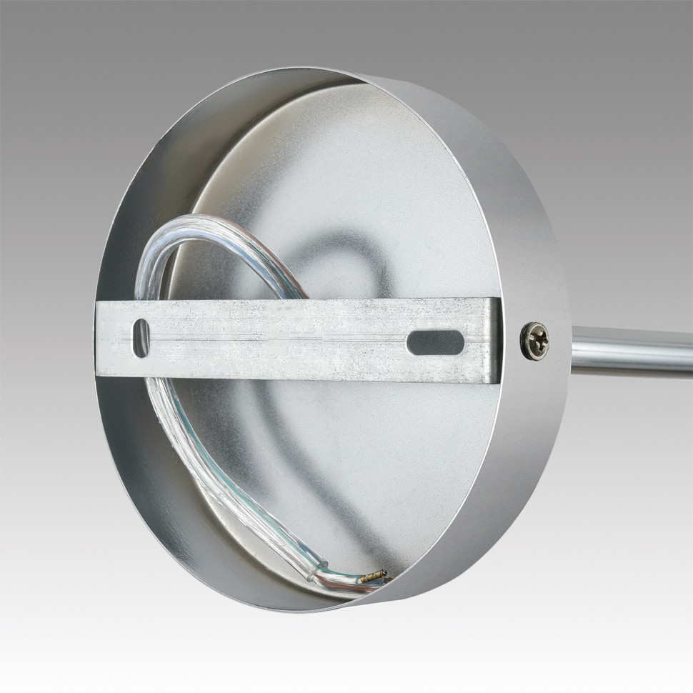 6591/8 LUMION SUNTORI потолочная люстра на штанге E14*8*40W, металл, текстиль, белый, хром, 91см диаметр