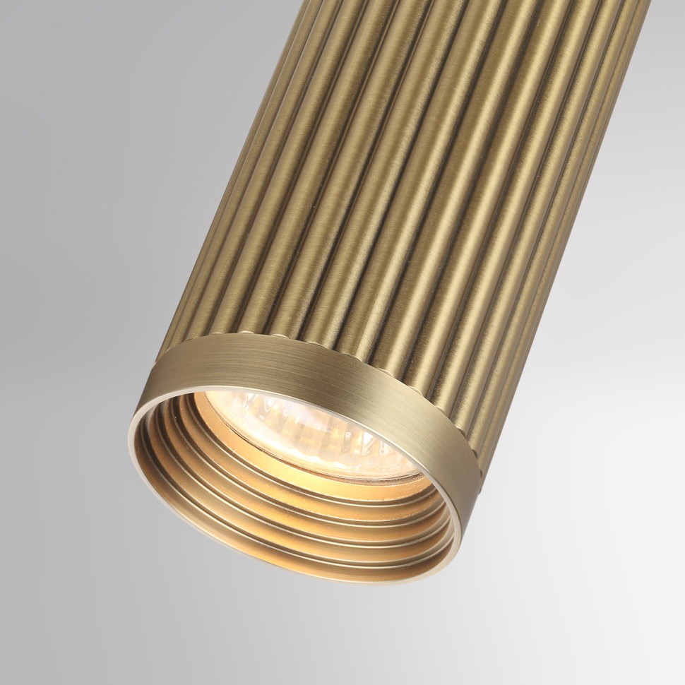 4279/1C ODEON LIGHT MANCHESTER настенно-потолочный накладной светильник GU10*1*10W, латунь