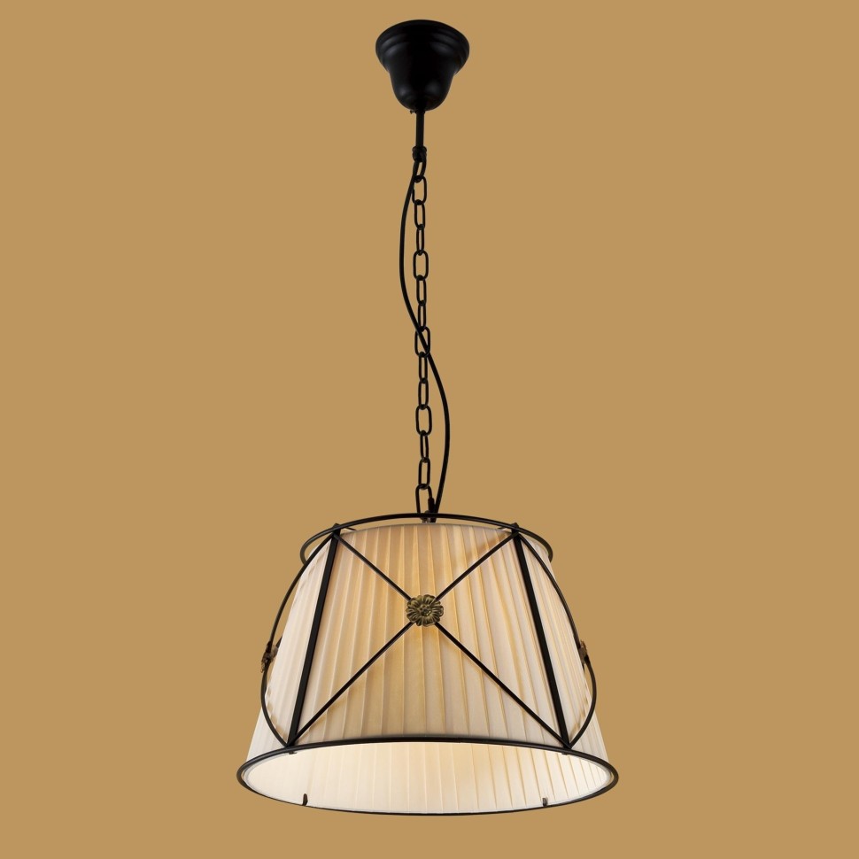 CL409111 CITILUX подвесной светильник Дрезден, венге, бежевый, 40см диаметр