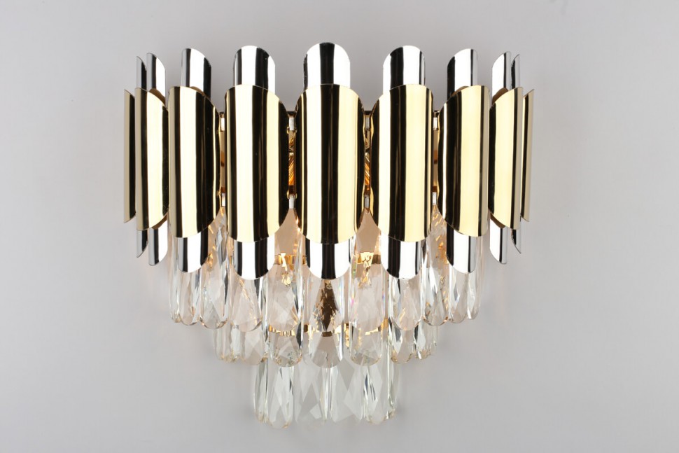 OML-81401-03 Omnilux настенный светильник Malgrate, хрусталь, золото