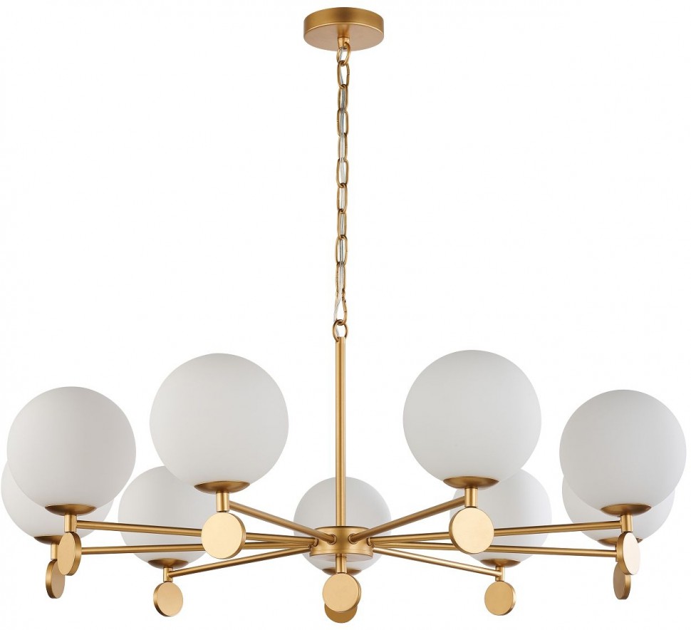 2928-9P FAVOURITE подвесная люстра Absolute, золото, 9 плафонов