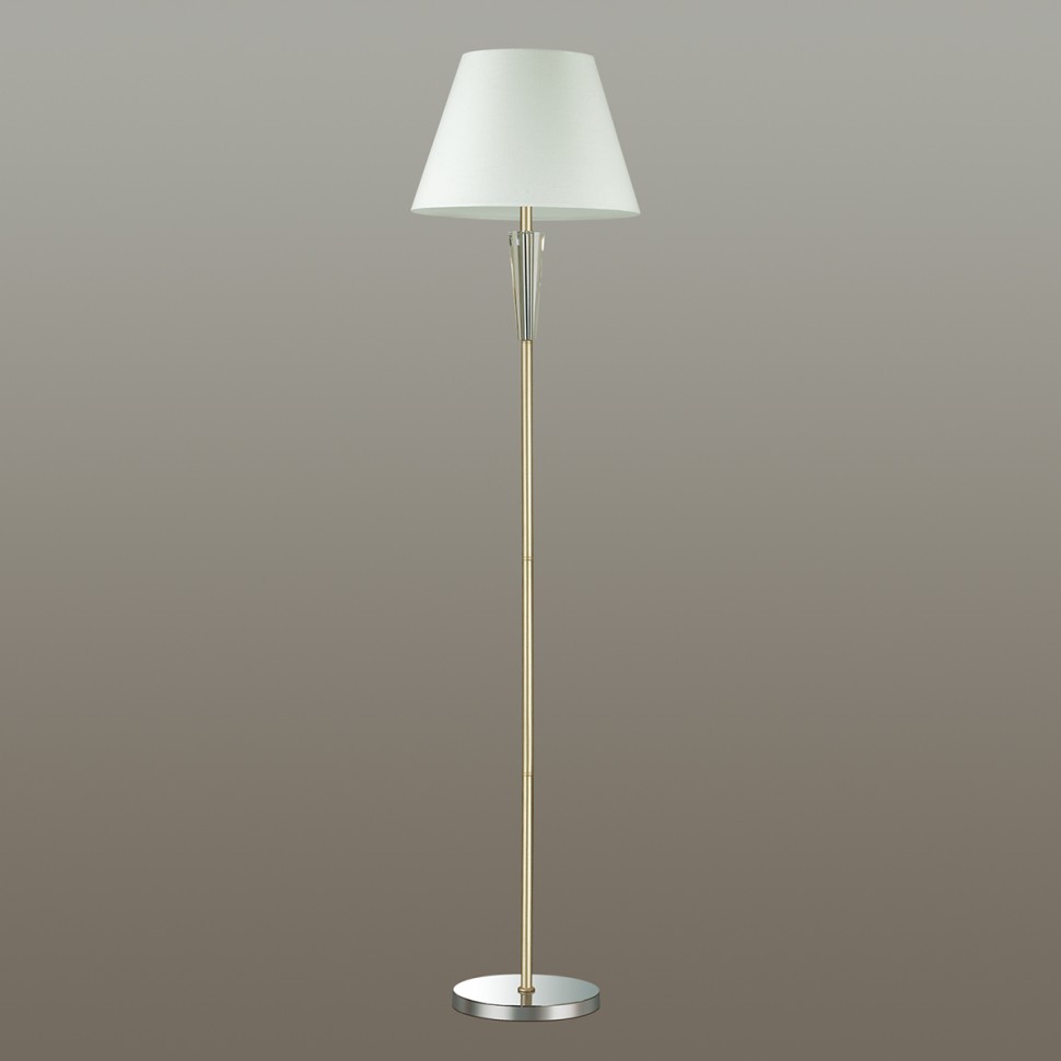 3733/1F LUMION NEOCLASSI торшер LORAINE, белый, матовое золото, хром