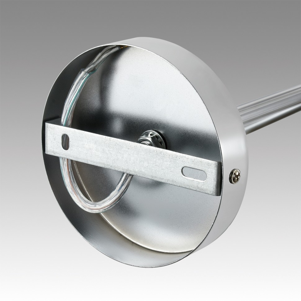 6591/6 LUMION SUNTORI потолочная люстра на штанге E14*6*40W, металл, текстиль, белый, хром, 73см диаметр