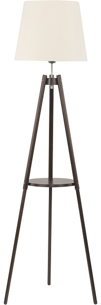 1092 TK Lighting Lozano Торшер на треноге, дерево, коричневый, белый