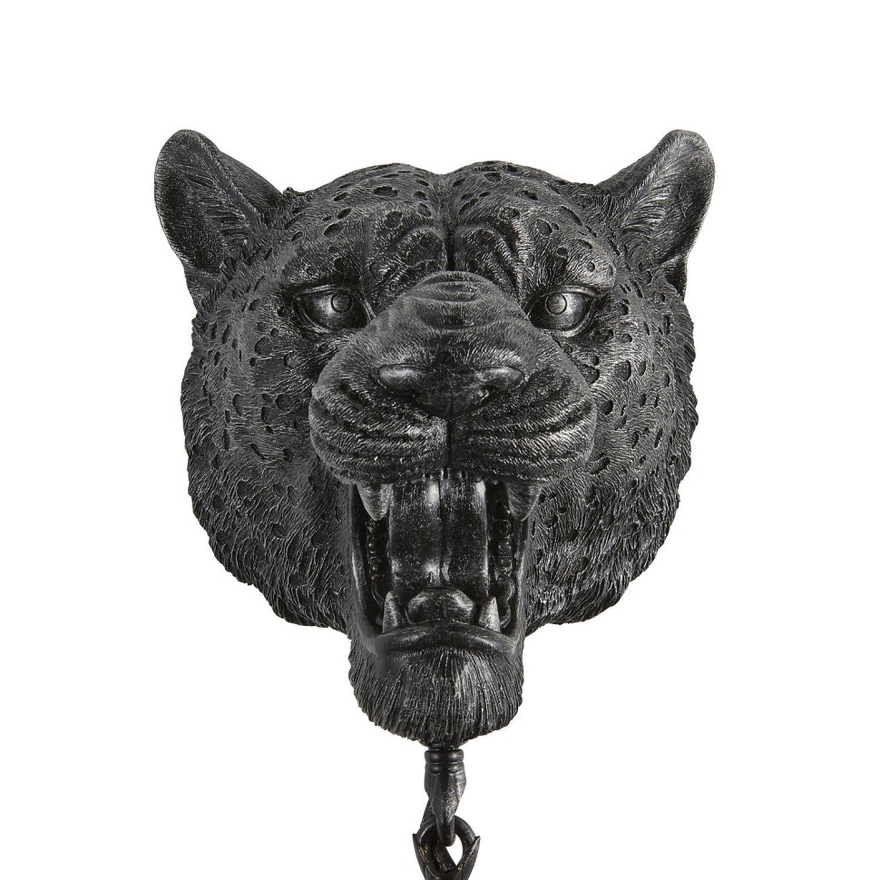 2253-1W Favourite Уличный настенный светильник Hunt с животными - Пантера, черный с серебром