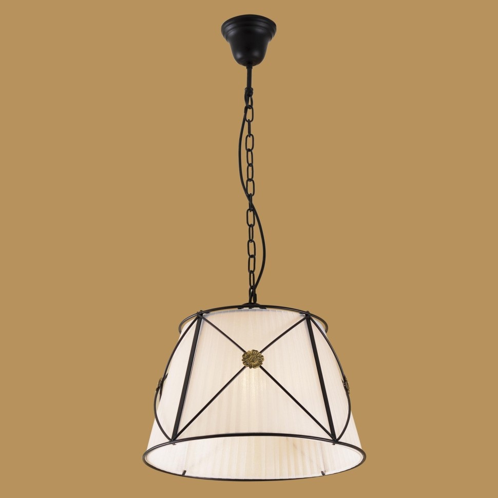 CL409112 CITILUX подвесной светильник Дрезден, венге, белый, 40см диаметр