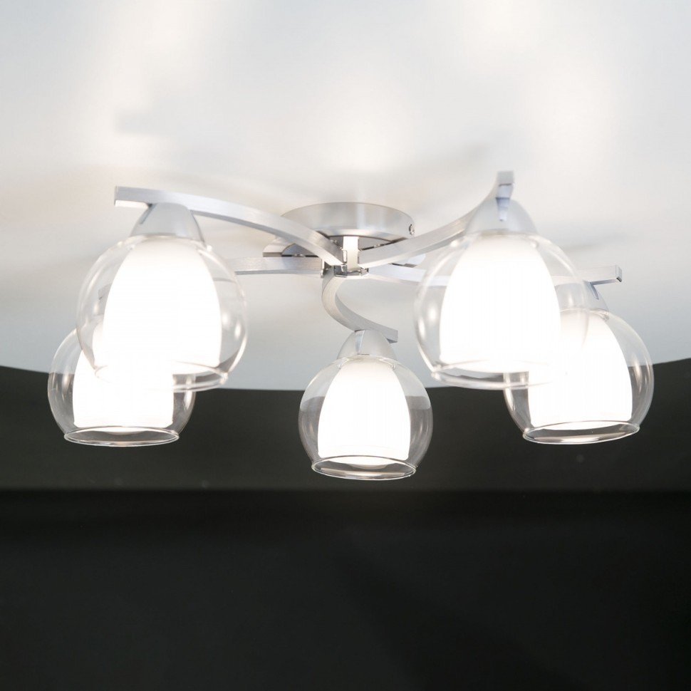 CL152157 Citilux Потолочная люстра Кристи, хром, Е27*5*75W, 54см диаметр