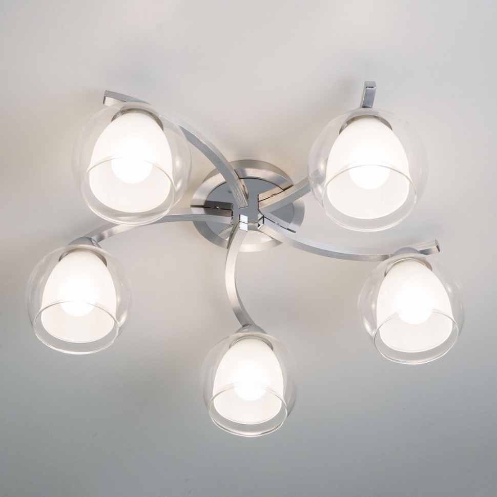 CL152157 Citilux Потолочная люстра Кристи, хром, Е27*5*75W, 54см диаметр