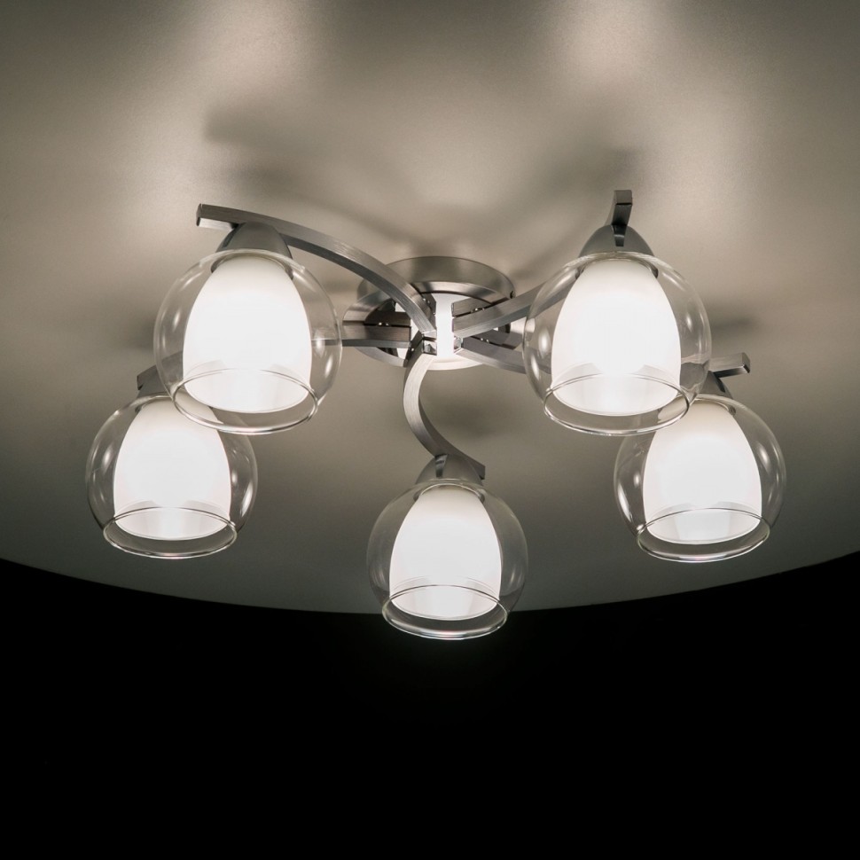 CL152157 Citilux Потолочная люстра Кристи, хром, Е27*5*75W, 54см диаметр