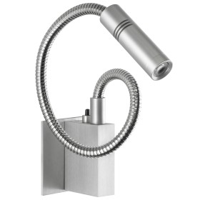 808619 LightStar Настенный светильник MURO, на гибкой ножке, цвет алюминий