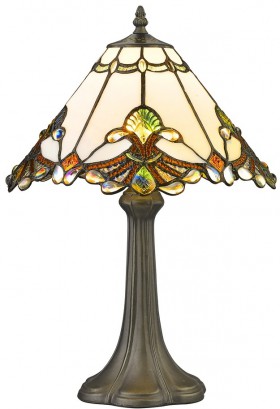 863-804-01 VELANTE Tiffany интерьерная настольная лампа
