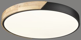 445-647-01 Velante потолочный светодиодный светильник с пультом 3000-4000-6000K, 48W, 50см, черный с деревом