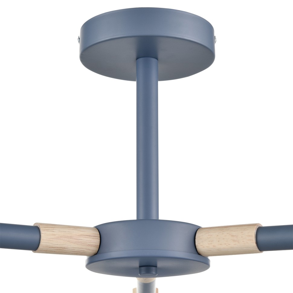 8098/3C LUMION потолочная люстра ROSALINA в скандинавском стиле, синяя, дерево, E27*3*60W