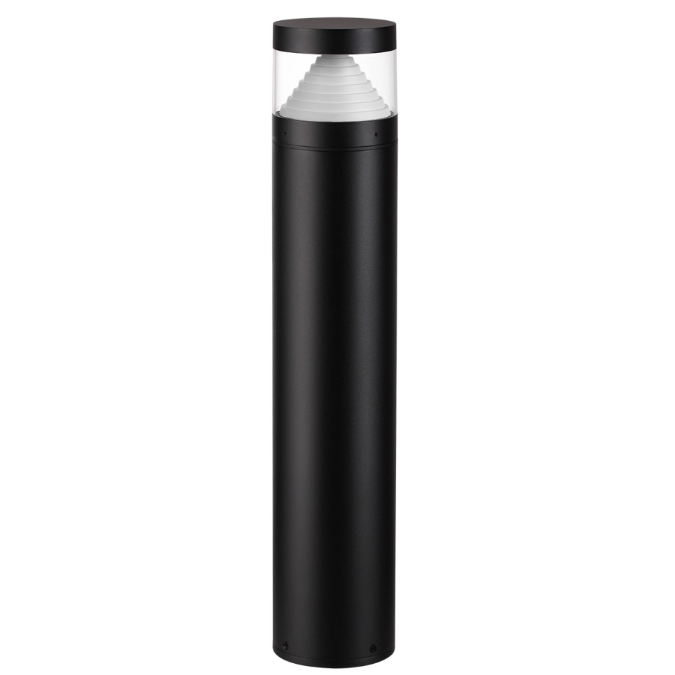 7140/20GLA ODEON LIGHT NATURE Уличный светильник столб 80см HULK, черный/акрил/металл, IP65, LED 20W, 608Lm, 360°, 3000K