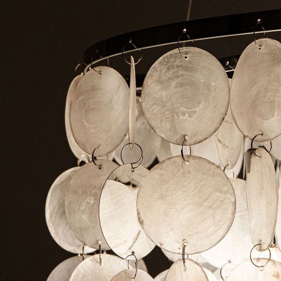 A4100LM-6CC Arte Lamp Подвесная люстра Pipirima, хром, перламутр, 45см диаметр, E14*6*40W