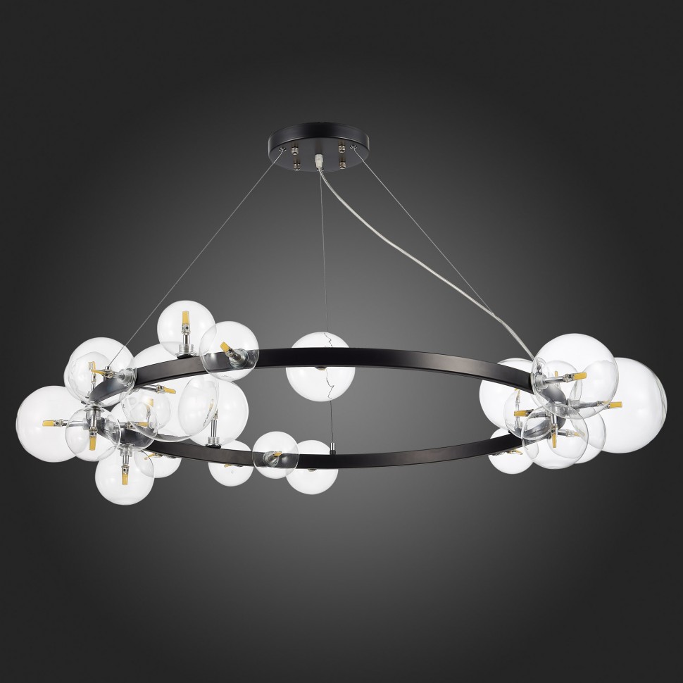 SL1165.403.24 ST-Luce подвесная люстра Necton, G4*24*3W, черная