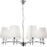A4098LM-8CC ARTE LAMP подвесная люстра Kensigton E14*8*40W, белый, хром,80см диаметр